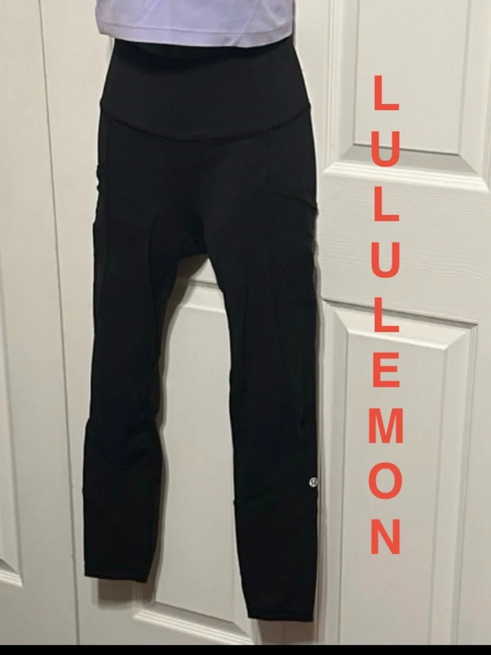Lululemon | Black High-Rise Athletic Leggings w/ Mesh Panels - Women’s 4